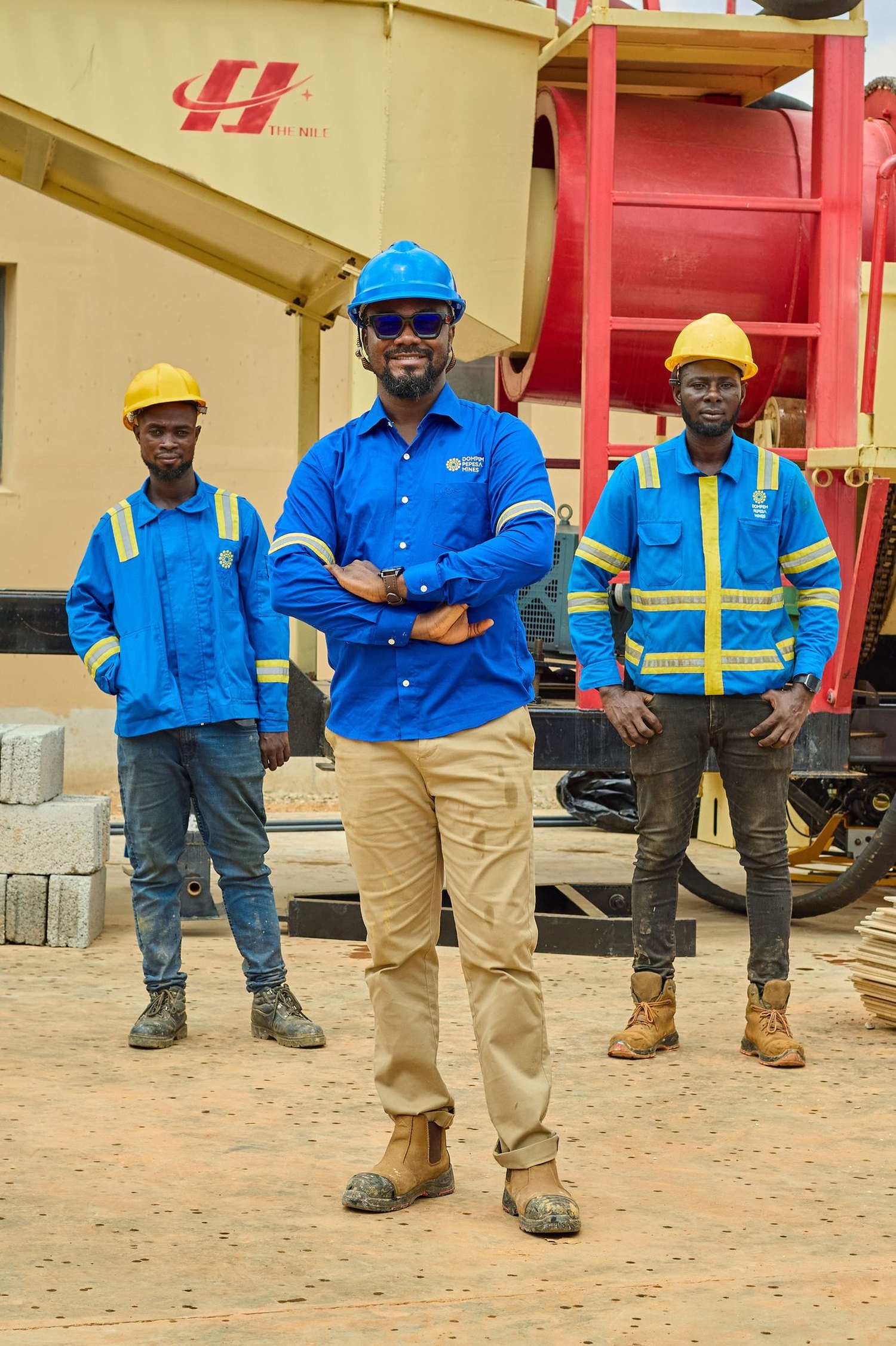 The Nova Mines crew on site